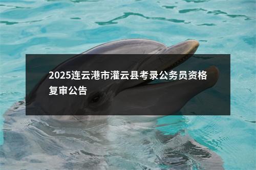 2025连云港市灌云县考录公务员资格复审公告                进入阅读模式 图片